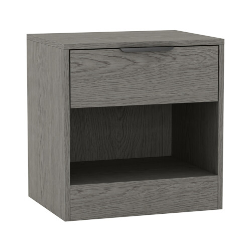 URBN Living (Cedar Grey, 2) 1-Drawer Bedside Table Cabinet Nightstand Storage Shelf Unit 2