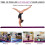 7FT 2.1M Folding Gymnastic Balance Beam Kids Training Beam Carrying 6