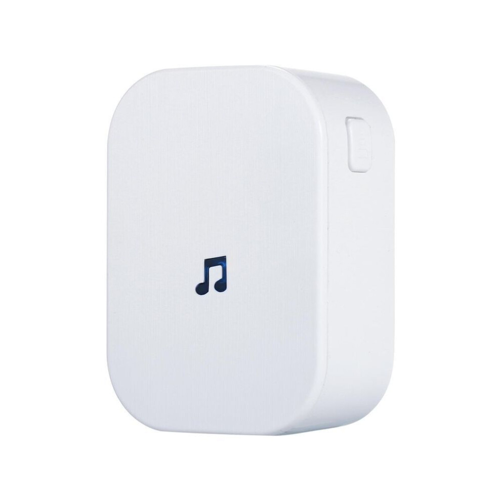 (white, UK Plug) Plug-in Chime For Wireless Video Doorbell Entry Chime With Adjustable Volume Music Selection
