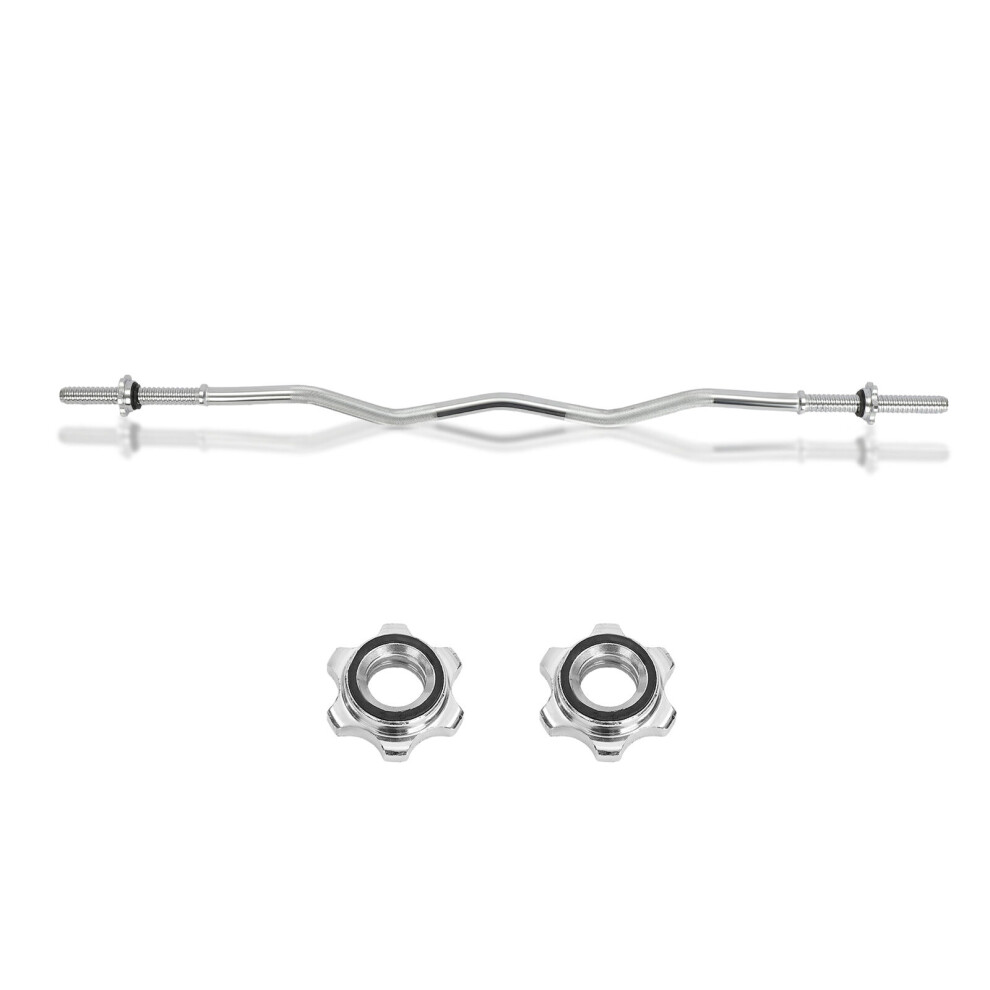 Barbell bar 1 inch 4ft Weight bar Chrome Lifting bar With Spin Lock