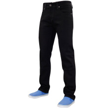 (Black, 38W x 32L) Mens Stretch SlimFit Jeans DenimPant TF022Trousers