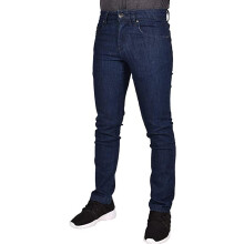 (Dark Blue, 40W x 32L) Mens Stretch SlimFit Jeans DenimPant TF022Trousers
