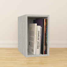 (Small) Charles Jacobs Vinyl 12" LP Record Cube Storage Box Unit Concrete Effect