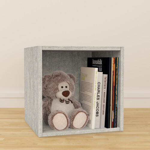 Charles Jacobs (Medium) Charles Jacobs Vinyl 12" LP Record Cube Storage Box Unit Concrete Effect