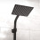 NES Home Modern Square Matte Black Exposed Thermostatic Mixer Shower Set With Shower Head 7