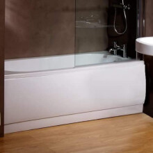 White Acrylic 1700 Front Bath Panel (Size Adjustable*) for Bathroom Soaking Tub (Dimensions - Height:520mm, Length: 1700mm