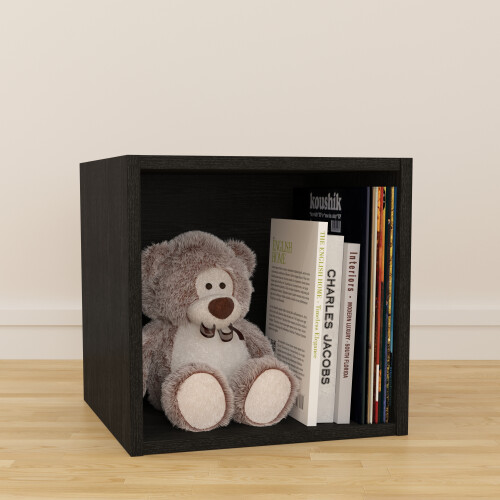 Charles Jacobs (Medium) Charles Jacobs Vinyl 12" LP Record Cube Storage Box Unit Black