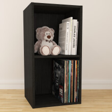 (Large) Charles Jacobs Vinyl 12" LP Record Cube Storage Box Unit Black