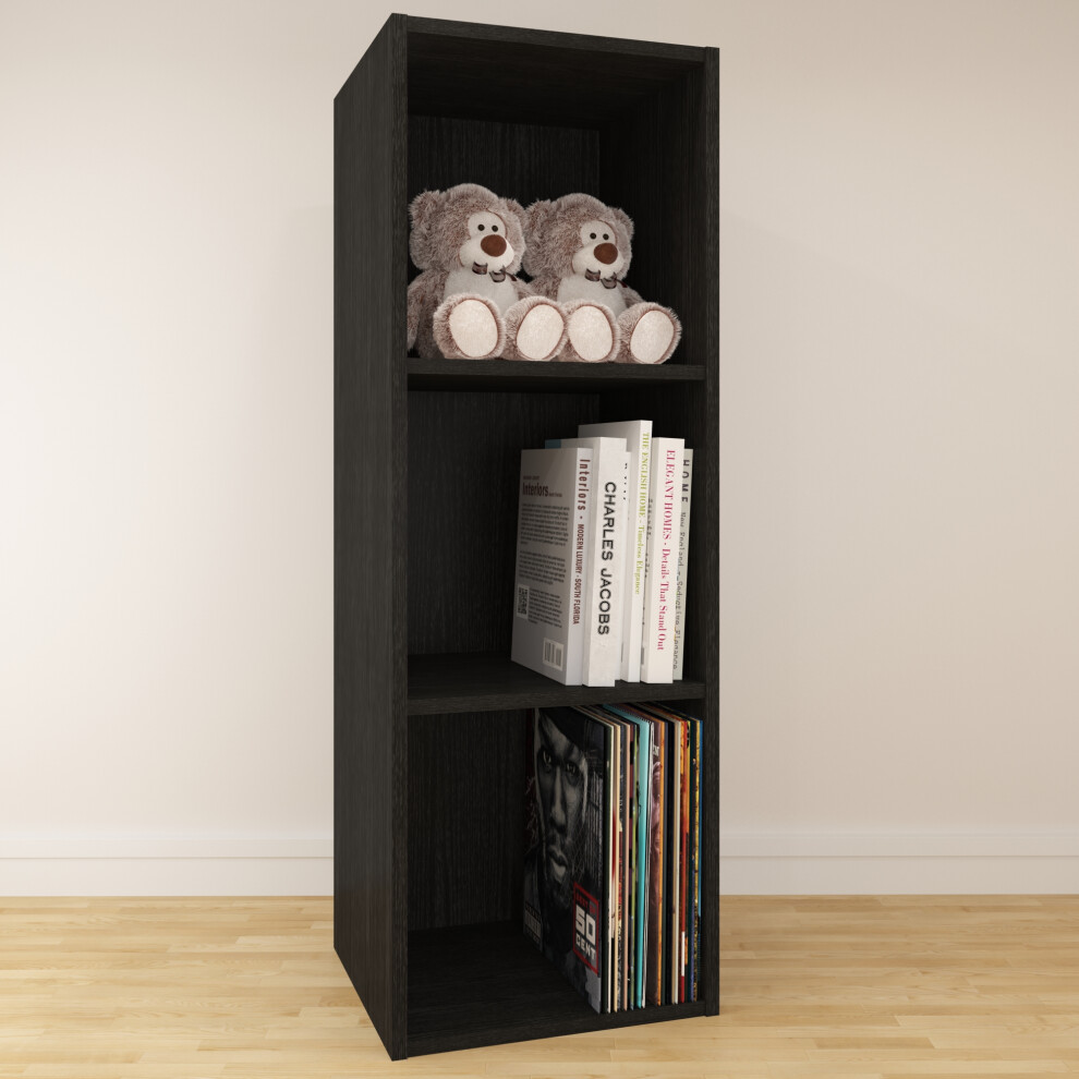 Charles Jacobs (Extra Large) Vinyl 12" Lp Record Cube Storage Box Unit Black