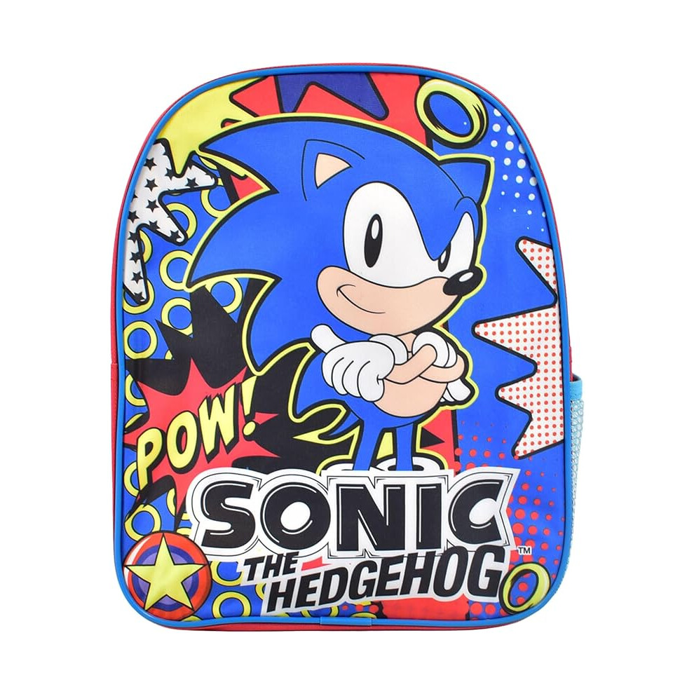Sonic The Hedgehog Backpack Rucksack School Nursery Travel Bag 29cm