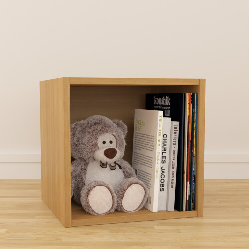 Charles Jacobs (Medium) Charles Jacobs Vinyl 12" LP Record Cube Storage Box Unit Oak