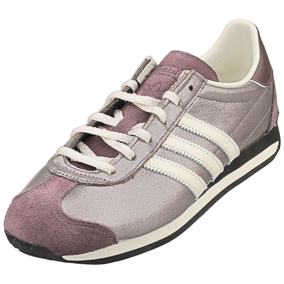 (6) Adidas Country Og Womens Fashion Trainers In Purple White