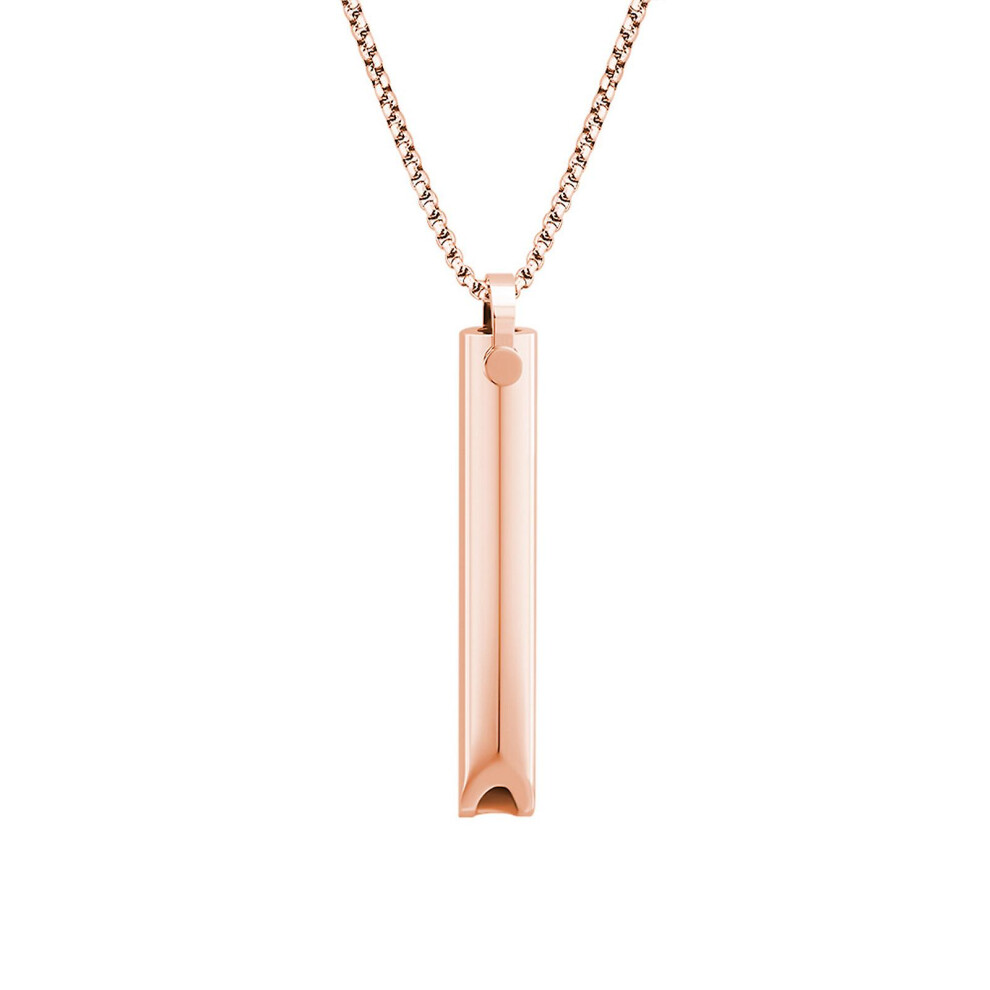 (Rose ) Breathing Necklace, Anxiety Relief Necklaces Breathing Necklace Stop Smoking, Breathing Necklace Calms For Anxiety, Mindful, Meditation Gold
