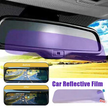 (60mmx250mm) Waterproof Anti-dazzling Film For Car Mirrors, Nano Anti-scratch Protection Sticker For Mirrors