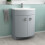NES Home Nes Home Freestanding Modern 600mm Matte Grey Basin Vanity Unit 1