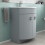 NES Home Nes Home Freestanding Modern 600mm Matte Grey Basin Vanity Unit 4