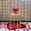 Gold Tempered Glass Side Table, Metal Frame Round End Table Nightstand 6