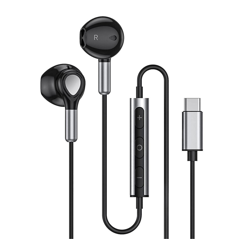 Usb C Headphones, In-ear Headset With Microphone And Volume Control ,type C Headphones For S22 S21 S20 Fe A53