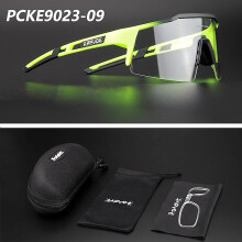 (PCKE9023-09) Kapvoe Photochromic Sports Cycling Glasses Cycling Goggles Men Women Bike Glasses UV400 Cycling Sunglasses