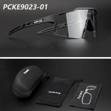 (PCKE9023-01) Kapvoe Photochromic Sports Cycling Glasses Cycling Goggles Men Women Bike Glasses UV400 Cycling Sunglasses