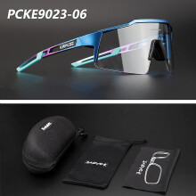 (PCKE9023-06) Kapvoe Photochromic Sports Cycling Glasses Cycling Goggles Men Women Bike Glasses UV400 Cycling Sunglasses