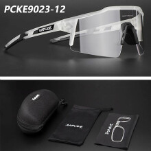 (PCKE9023-12) Kapvoe Photochromic Sports Cycling Glasses Cycling Goggles Men Women Bike Glasses UV400 Cycling Sunglasses