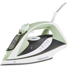 Morphy Richards Turbosteam 302010 Steam Generator Iron - Green/White with Ceramic Soleplate & Anti-Calc Technology