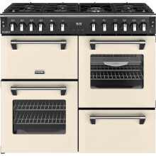 Stoves Richmond Deluxe 100cm Dual Fuel Range Cooker Cream, A/A/A Rated, 4 Ovens & 7 Burners