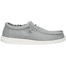 Mocassini con lacci Hey Dude Wally Stretch Canvas - Grigio chiaro