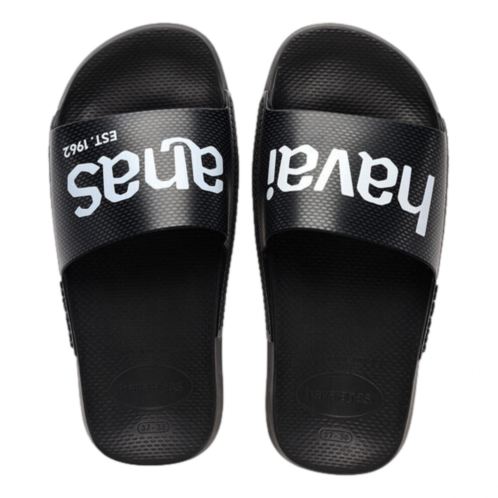 Havaianas Classic Logomania Slides - Black