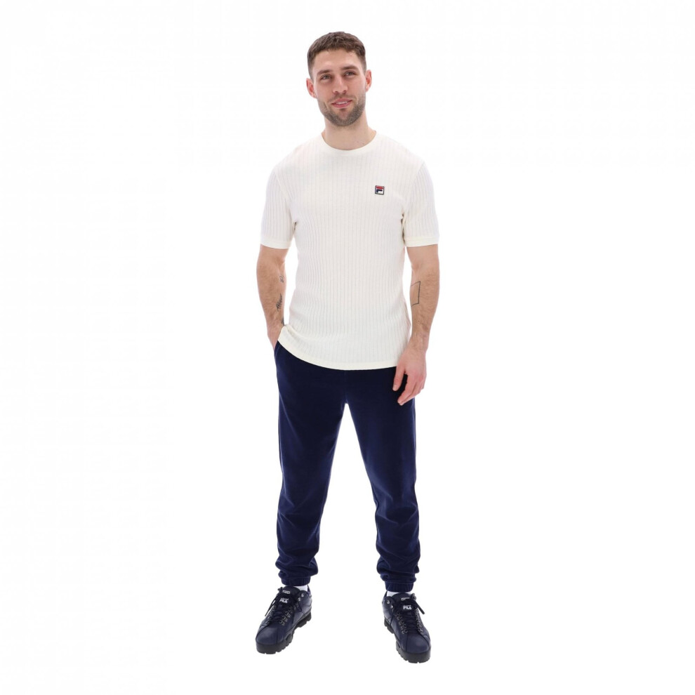 Fila Easton Drop Needle T-Shirt - Gardenia