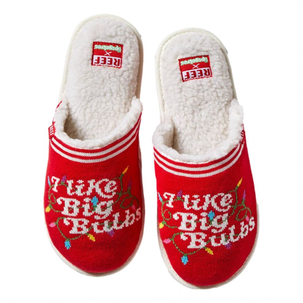 Reef X Tipsy Elves I Like Big Bulbs Slippers - Multi