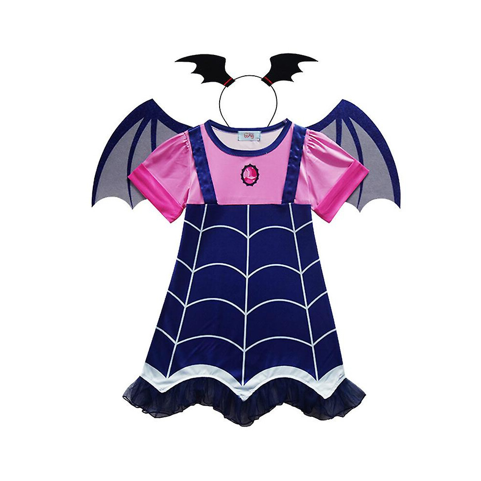 (100cm) Halloween Vampire Girl Vampirina Girl Cosplay Clothes Kids' Skirt