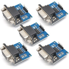 5 Pack Max3232 Connector Chip - Rs232 To Female Ttl Root Module - Suitable For Equipment Upgrades Such As Dvds.