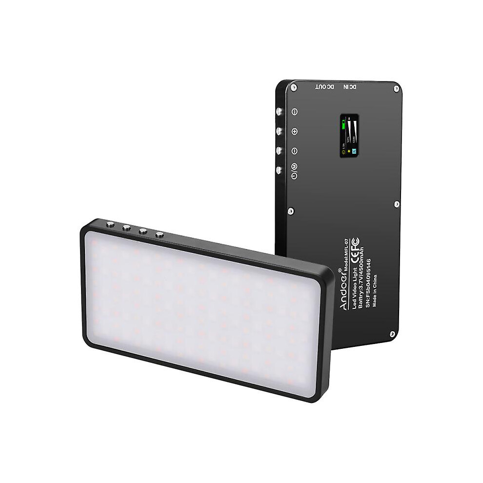 Mfl-07 Portable Rgb Led Video Light Fill Light 10w Dimmable 3000k-6500k Cri96 Tlci98 With Oled Screen 4500mah Power Bank Function For Video Selfie Liv