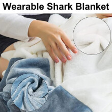 (XL) Shark Blanket, Shark Wearable Blanket Adult, Shark Blanket Hoodie, Shark Blanket Hoodie Wearable, Hoodie Adult Shark Onsie