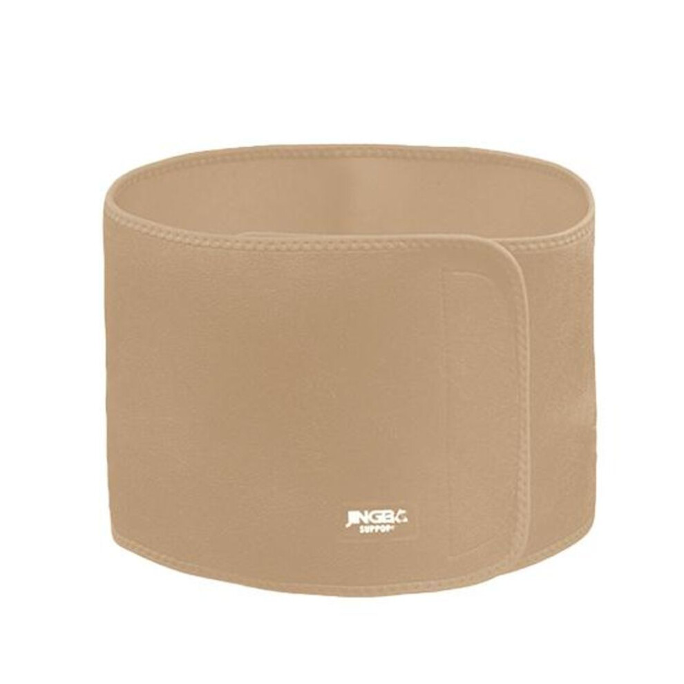 (khaki) Durable Lumbar Support Brace Anti-slip Elastic Chloroprene Rubber Supportive Waist Trimmer Belt