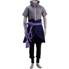 (S) Naruto Anime Uchiha Sasuke Costume 6 Generation Ninja Army Cosplay Halloween Party Outfit Set Gifts