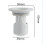 Odor Proof Floor Drain Core Sewer Seal, Short Model - Gray Small 65mm 4