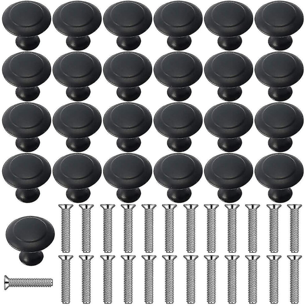 25 Pieces Cabinet Handle Knobs For Bathroom, Cabinets, Dresser Doors, Furniture (30mm)