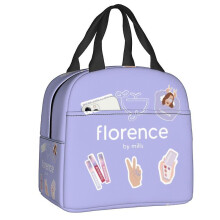 (5) Florence By Mills Lunch Box Women Waterproof Thermal Cooler Food Insulated Lunch Bag Office Work Resuable Picnic Tote Bags