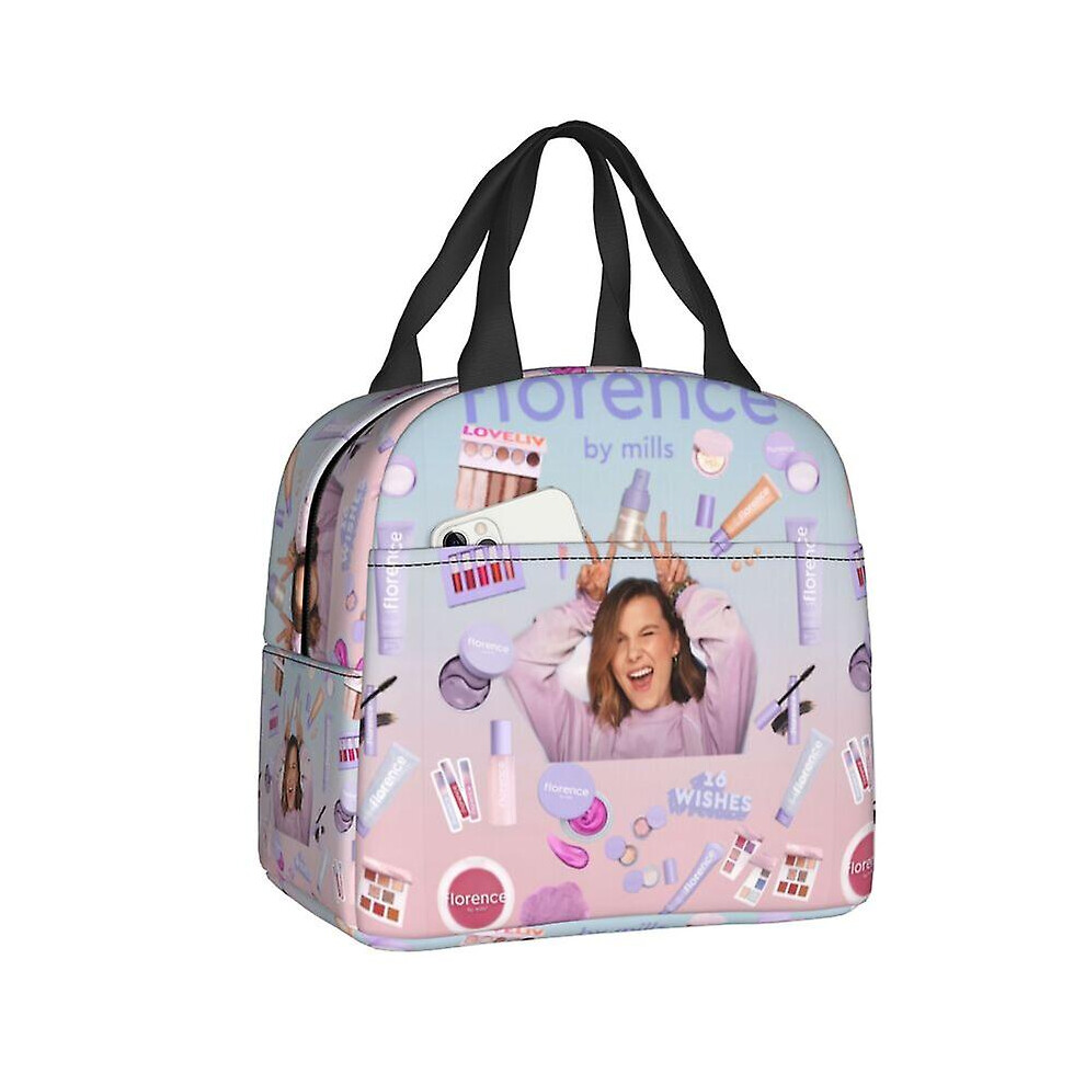 (4) Florence By Mills Lunch Box Women Waterproof Thermal Cooler Food Insulated Lunch Bag Office Work Resuable Picnic Tote Bags