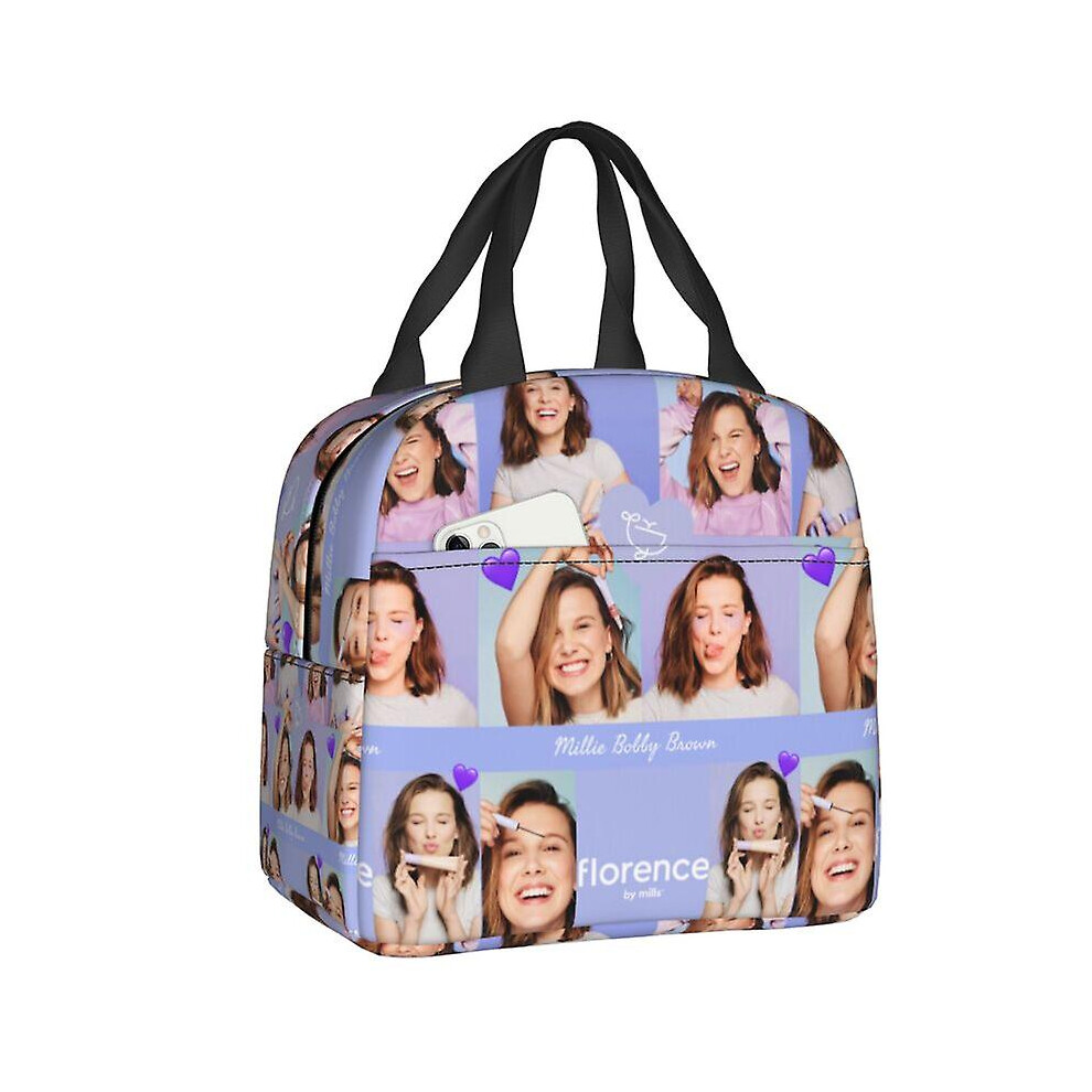 (1) Florence By Mills Lunch Box Women Waterproof Thermal Cooler Food Insulated Lunch Bag Office Work Resuable Picnic Tote Bags