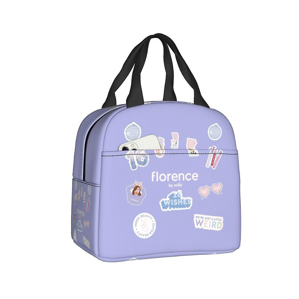 (15) Florence By Mills Lunch Box Women Waterproof Thermal Cooler Food Insulated Lunch Bag Office Work Resuable Picnic Tote Bags