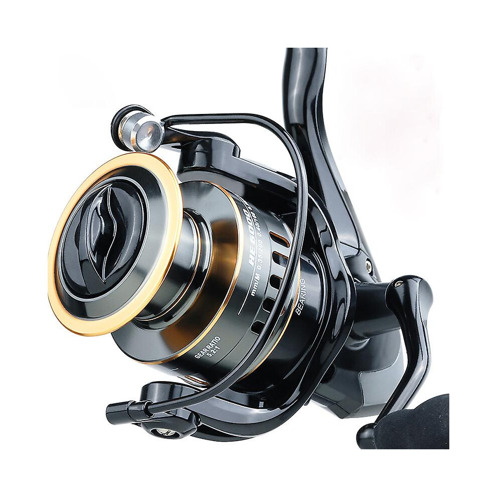 (he-1000) New Fishing Reel He1000-7000 Max Drag 10kg High Speed Metal Spool Spinning Reel