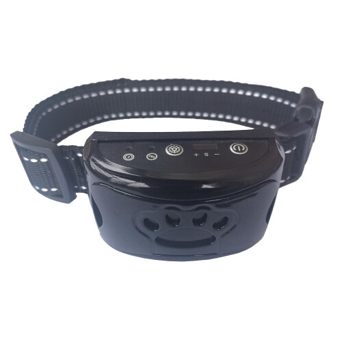 (Black) Anti Bark Dog Collar Excessive Barking Device Safe Harmless