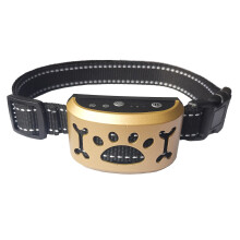 (Gold) Anti Bark Dog Collar Excessive Barking Device Safe Harmless