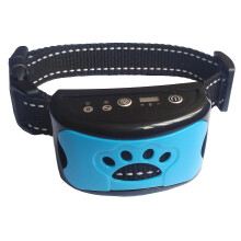 (Blue) Anti Bark Dog Collar Excessive Barking Device Safe Harmless