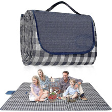 Picnic Blanket Waterproof, Extra Large Picnic Blanket 200 X 200 Cm, Camping Beach Picnic Blanket, Picnic Mat Washable Foldable, Camping Accessories Fo