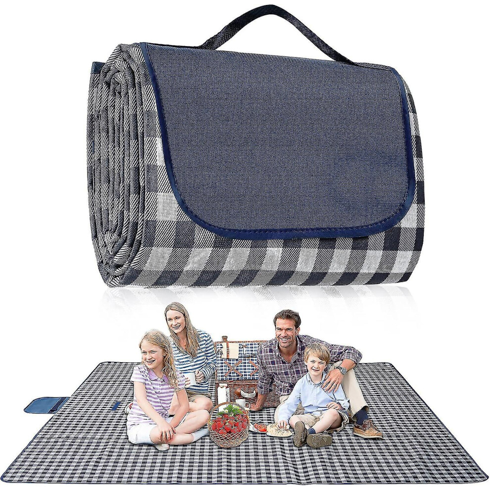 Picnic Blanket Waterproof, Extra Large Picnic Blanket 200 X 200 Cm, Camping Beach Picnic Blanket, Picnic Mat Washable Foldable, Camping Accessories Fo